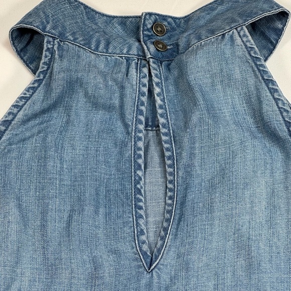 Cloth + Stone Sleeveless Halter Mini Chambray Dress Womens Size Small - Picture 8 of 8